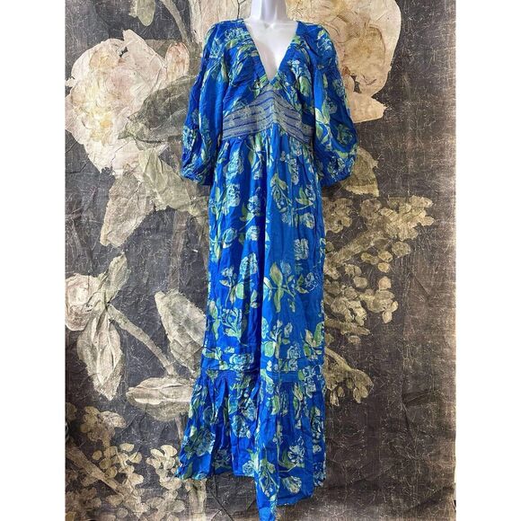 NWT Free People Golden Hour Maxi Dress Size Medium - Picture 8 of 9